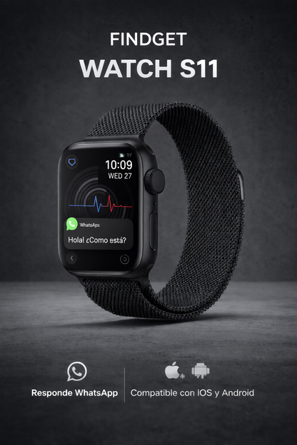 FINDGET WATCH SLIM 11 | Diseño Elegante y Correa Magnética