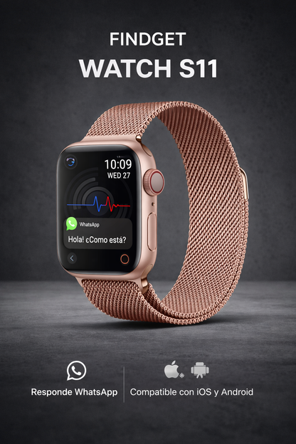 FINDGET WATCH SLIM 11 | Diseño Elegante y Correa Magnética