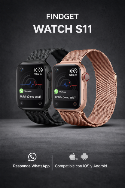 FINDGET WATCH SLIM 11 | Diseño Elegante y Correa Magnética