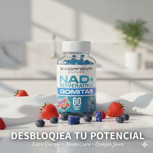 60 GOMITAS NAD+RESVERATROL 1000mg